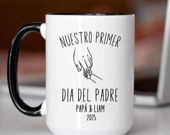 Dia Del Padre, Taza Personalizada, Vaso Para Papá, Fathers Day Gift, Fathers Day Mug, Feliz Dia De Padre, Nuevo Papá, Papá Regalo