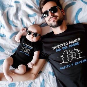 Nuestro Primer Dia Del Padre, Dia Del Padre, Papá Tee Regalo, Regalo Papa, Fathers Day Gift, Fathers Day Shirt, Feliz Dia De Padre, Papá