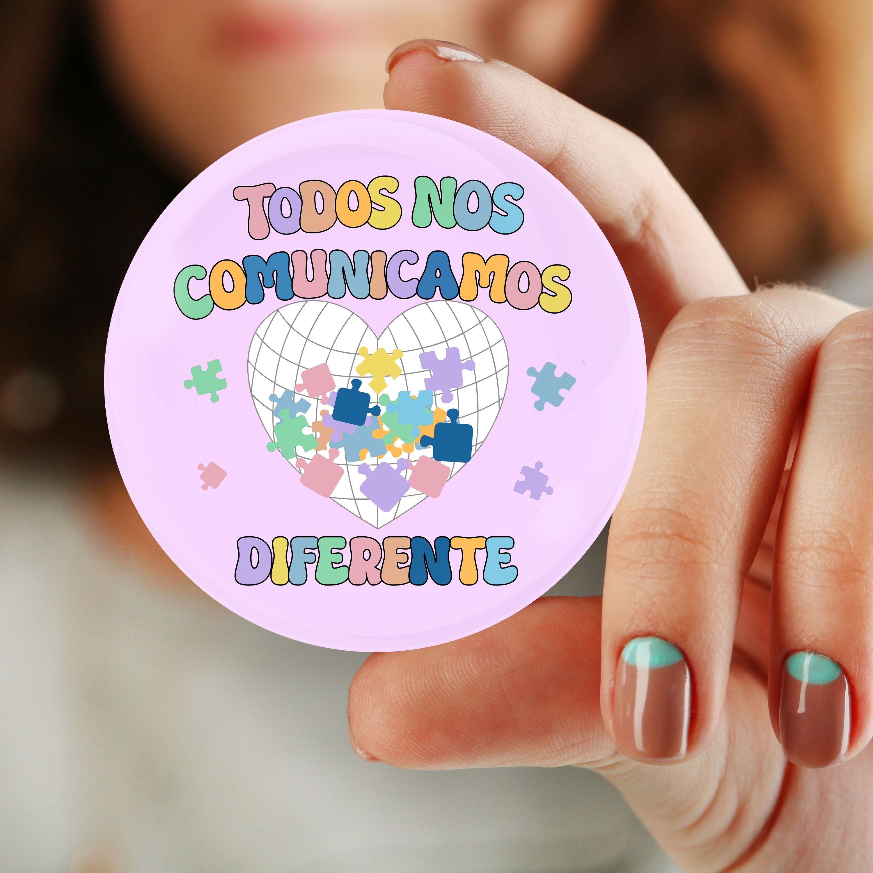 Spanish Autism Pin, Autism Pin, Autism Awareness Pin, Autism Pin Button ...