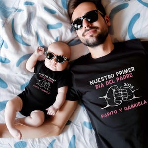 Nuestro Primer Dia Del Padre, Dia Del Padre, Papá Tee Regalo, Regalo Papa, Fathers Day Gift, Fathers Day Shirt, Feliz Dia De Padre, Papá