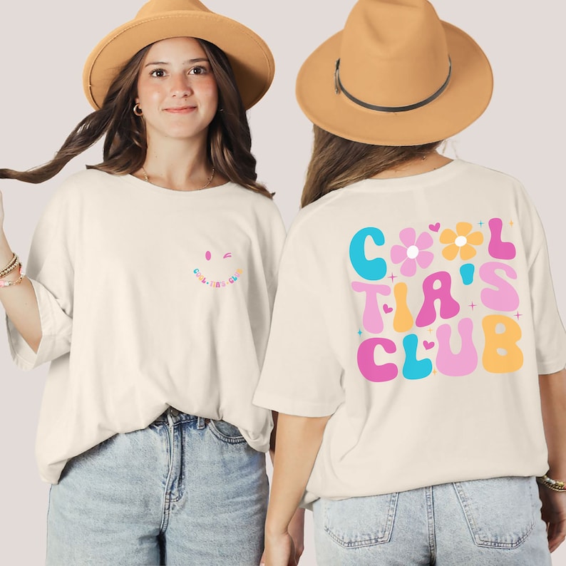 Cool Tia Club Tshirt, Cool Tia Club, Cool Aunt Club Tshirt, Tia Gift, Gift For Tia, Regalo Para Hermana, Sister Gift From Sister, Sis Gift bild 2