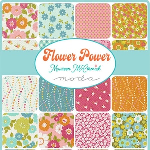 NOUVEAUTÉ Flower Power par Maureen McCormick pour Moda Fabrics