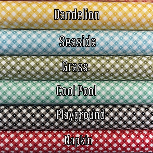 Poppie Cotton Farmhouse Favorites Gingham Picnic 100% Cotton