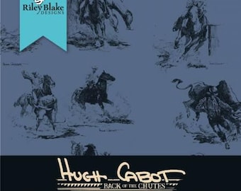 Riley Blake Back Of The Chutes 10 pulgadas cuadradas, 42 piezas de Hugh Cabot