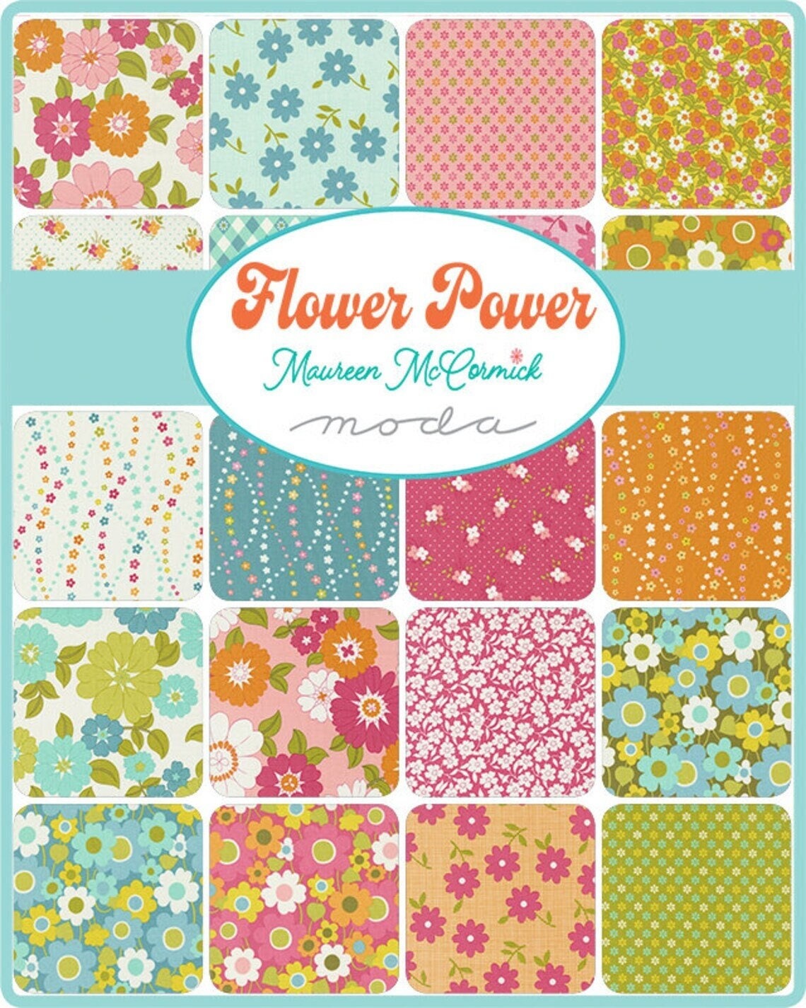 NEW Flower Power by Maureen McCormick  for Moda Fabrics