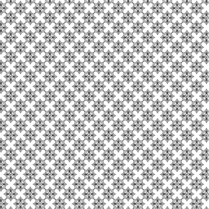 Puede incluir: Un patr&oacute;n sin costuras con un dise&ntilde;o geom&eacute;trico repetitivo. El patr&oacute;n est&aacute; formado por l&iacute;neas negras que crean una serie de estrellas y c&iacute;rculos entrelazados.