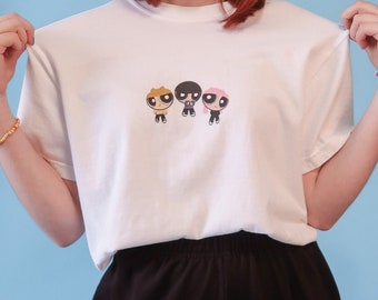 3RACHA Cartoon Tee | Stray Kids Fan Merch, Chan, Changbin, & Han
