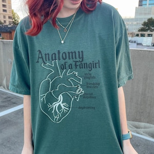 Anatomy of a Fangirl Tee, Fangirl Fall Merch, Vintage Vibes, Friendship Bracelets, Swiftie Gift, Concert Outfit
