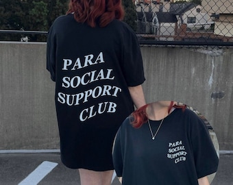 Parasocial Support Club Tee, Kpop Gift, Fangirl Fall Tshirt