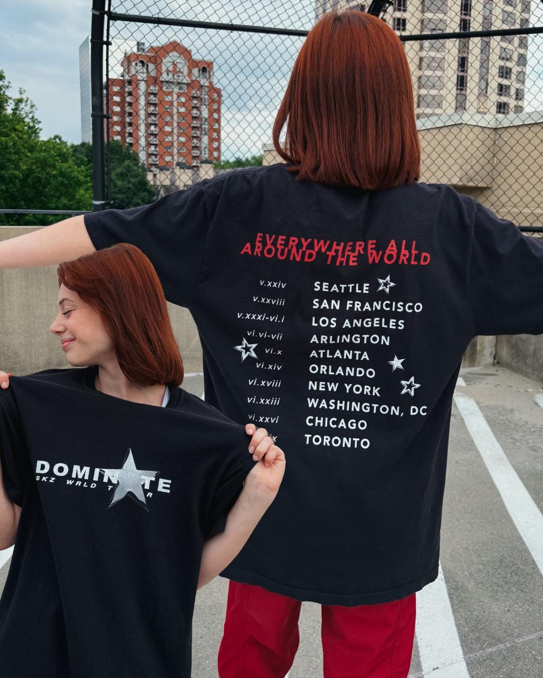 Stray Kids 闇T トェッキ チャンビン Tシャツ dominate EVIL SKZOO T-SHIRT - World Tour 'dominATE'【Wolf Chan】/ Stray