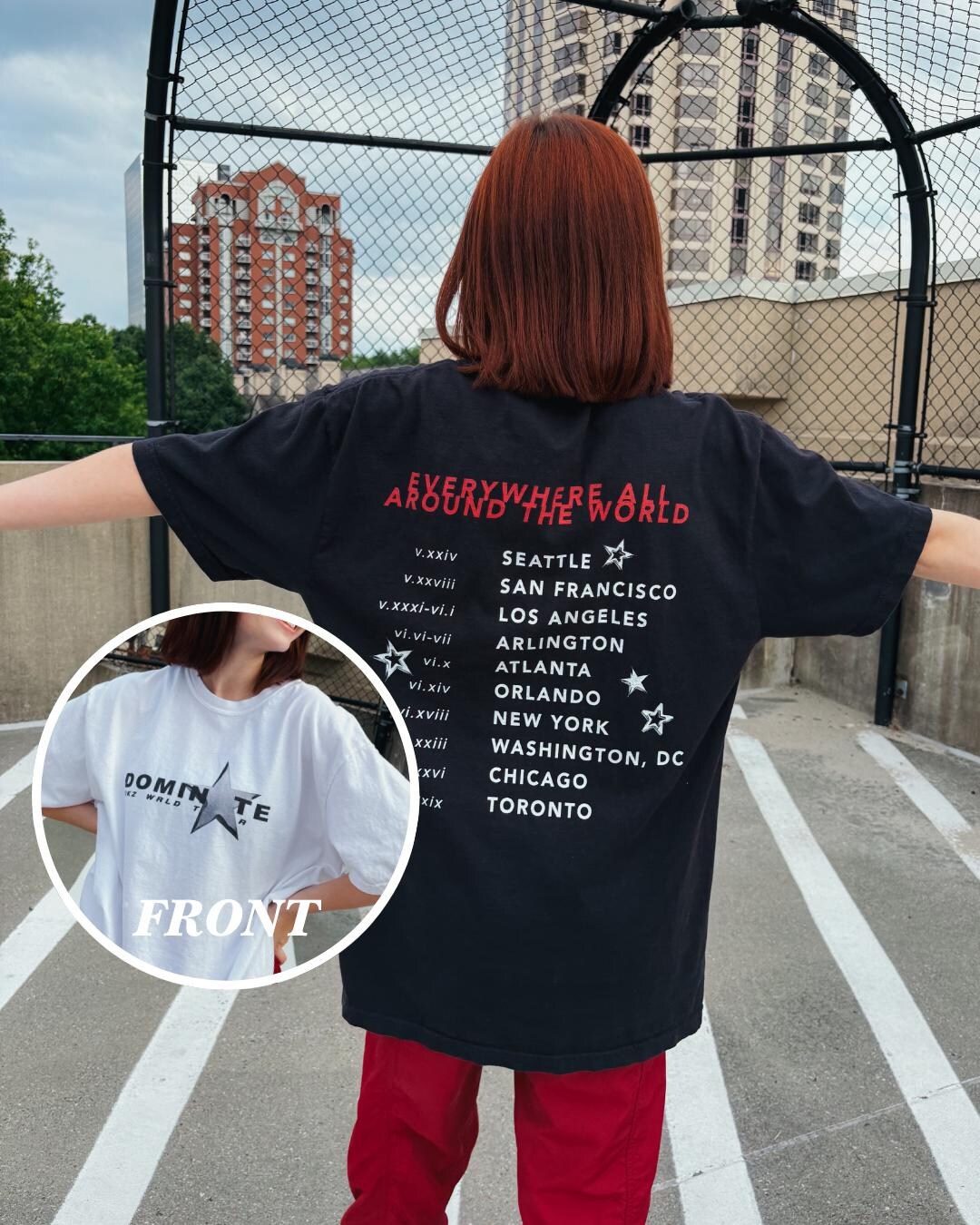 Stray Kids スキズ　Tシャツ　オンコングッズ　オンコンTシャツ Stray Kids - T-Shirt ['dominATE SEOUL' World Tour Official MD] - K