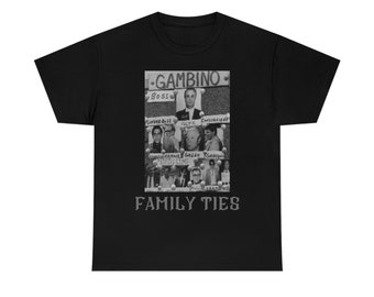 Gambino Gangster Family Ties Heavy Cotton Tee