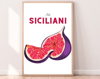 Sicilian Fig Print: Italian Fruit Wall Art (Digital Download)