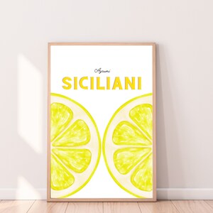 Digital Wall Art, Dolce Vita, Inspiration, Agrumi Edition, Printable Trendy Art, Fruit Wall Decor, Beautiful Decor Prints, Sicily, Lemons