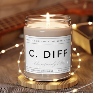 Funny Nurse Gift C Diff Candle Funny Doctor Gift Funny Candle for Nurse Appreciation Gift Doctor Candle ER Doctor Gift Nurses Week Gift Idea