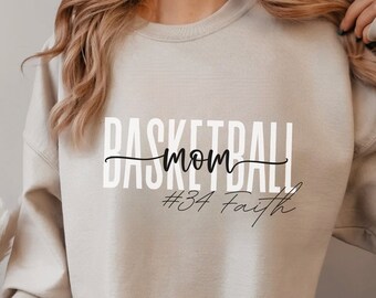 Basketball Mom Sweatshirt Custom Basketball Sweatshirt Basketball Grandma Shirt Personalized Basketball Crewneck Basketball Season Shirt