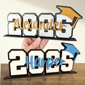 Class of 2025 Graduation Decor Personalized Graduation Sign Grad Party Decor Custom Grad Sign 2025 Graduation Centerpiece College Graduation