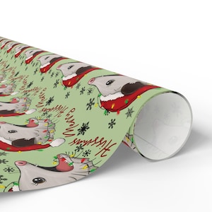 Possum Wrapping Paper Funny Possum Gift Wrap Possum Lover Gift Idea Merry Hissmas Opossum Christmas Gift Idea Funny Wrapping Paper image 2