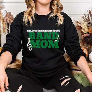 Personalized Band Mom Sweatshirt Band Mom Crewneck Marching Band Mom Hoodie Personalized Band Sweatshirt Custom Band Mom Shirt