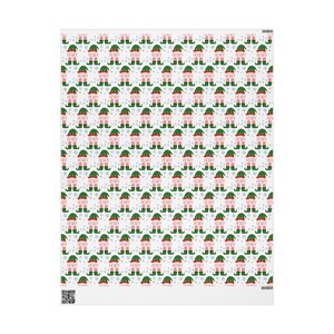 Custom Christmas Wrapping Paper for Children Personalized Elf Wrapping Paper With Name Unique Gift Wrap Children Holiday Gift Wrap With Name 画像 5