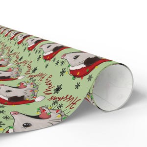 Possum Wrapping Paper Funny Possum Gift Wrap Possum Lover Gift Idea Merry Hissmas Opossum Christmas Gift Idea Funny Wrapping Paper image 5