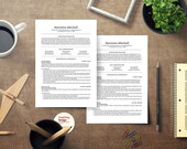 Black And White Corporate Resume