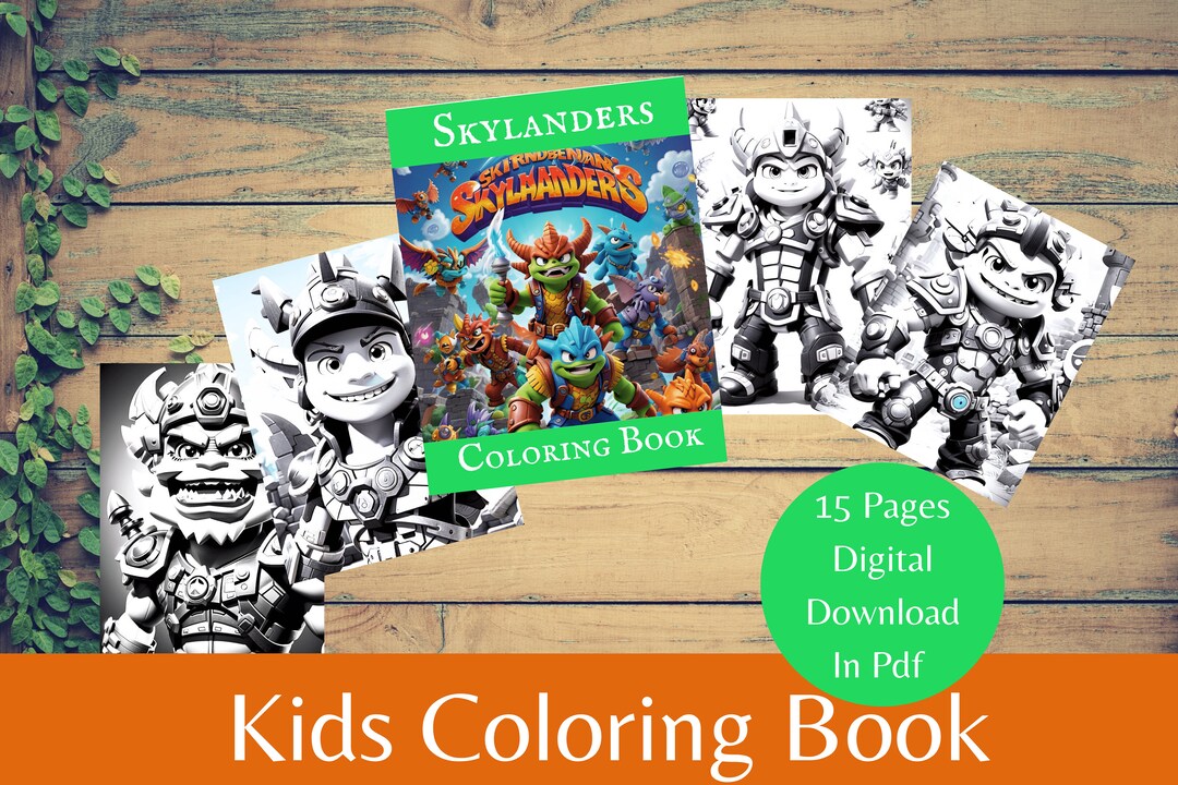 Skylanders Coloring Book Printable Kids Activity - Etsy