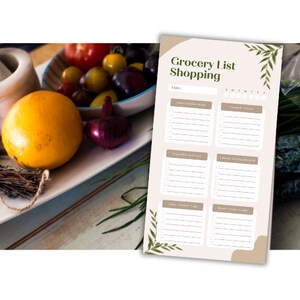 Grocery Shopping List Pdf, Printable Grocery Checklist PDF, Shopping ...