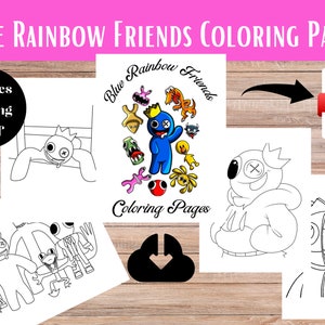 Rainbow Friends Blue (Friendly)  Art Board Print for Sale by shifflette1