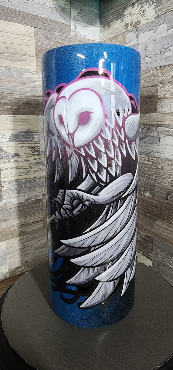 Custom stainless steel owl tumbler