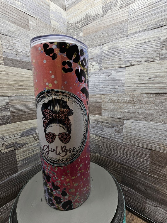 Girl Boss 20oz tumbler custom made coffee cup stainless tumbler