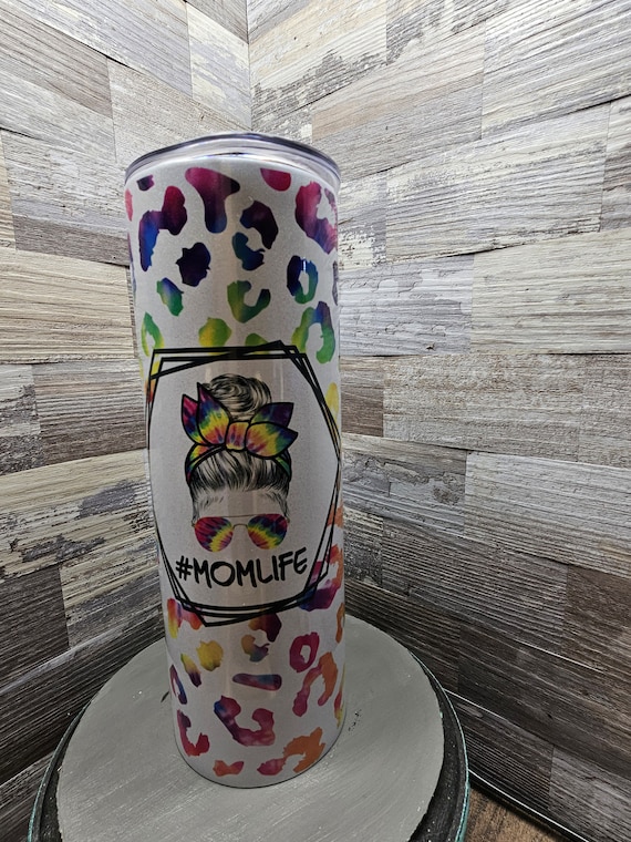 Mom Life 20oz tumbler custom made coffee cup stainless tumbler