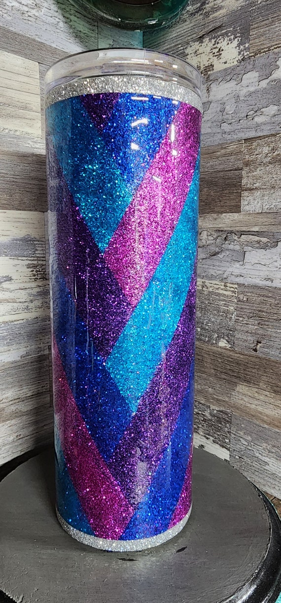 Custom Stainless Steel Tumbler These beautiful tumblers are handmade with  glitter and lots of love! Each tum…