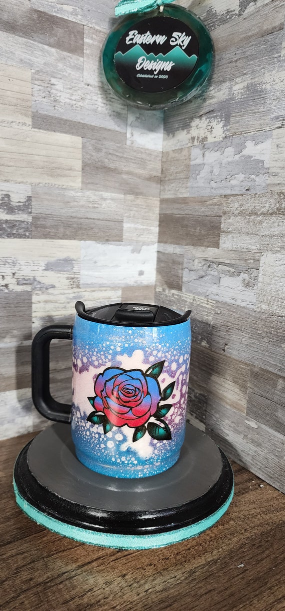 Custom Rose Spill Resistant Mug