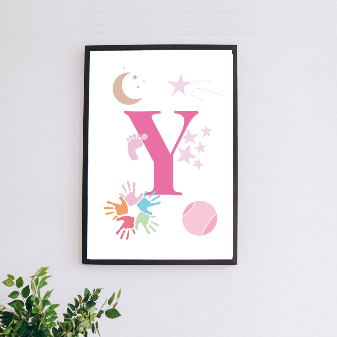 Printable Letter, Letter Sign, Letter Y, Wall Art, Letters Poster