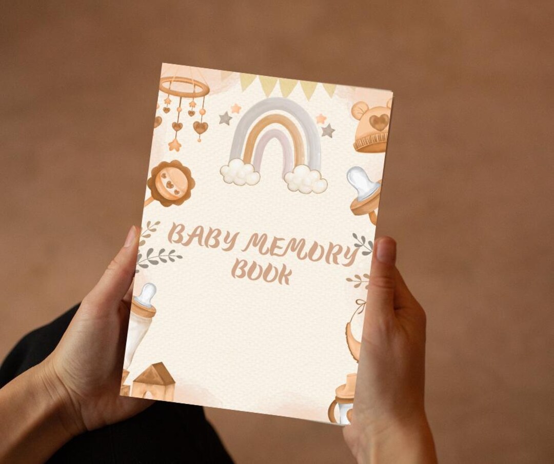 Baby Memory Book | Printable Baby Journal | First Year Milestones ...