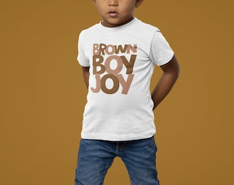 Kinder Brauner Junge Joy T-Shirt