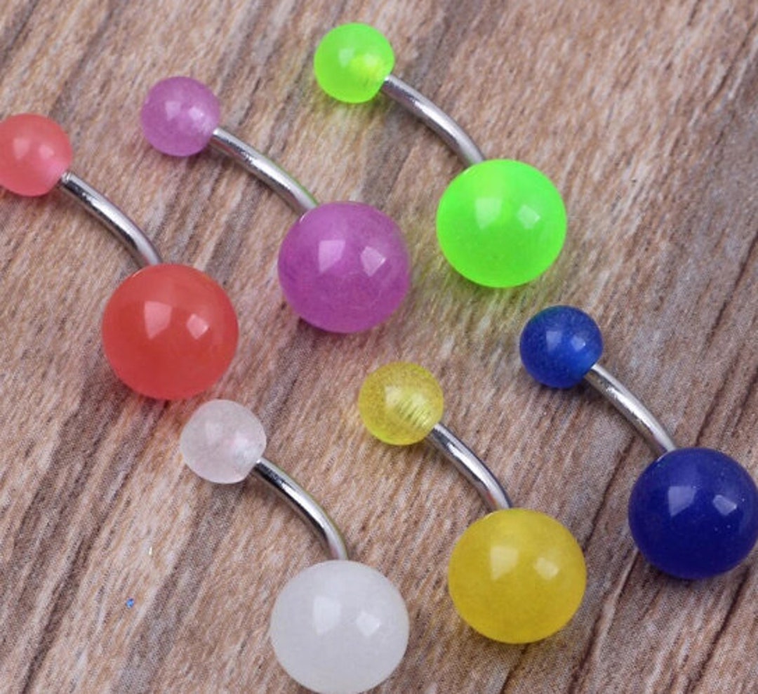 10pcs/lot Glow in the Dark Belly Ring Women's Fashion Etsy