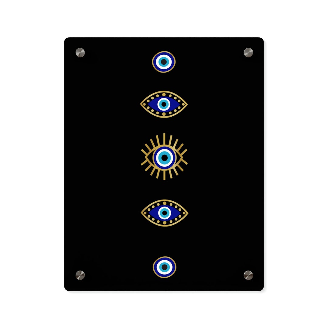 Eye Hoodie Wall Art, Evil Eye Artwork, Trendy Evil Eye Acrylic Art