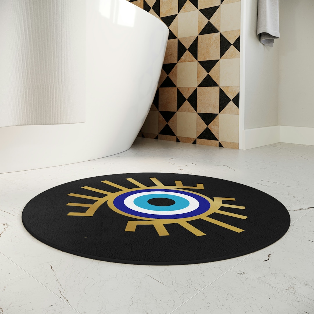 See You Mat Evil Eye Bath Mat Karma Mat Nazar Bath Mat - Etsy UK