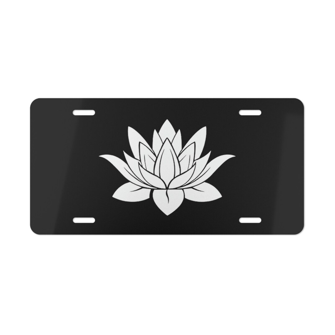 Lotus Vanity Plate Lotus Plate Lotus Car Accessories Good Etsy