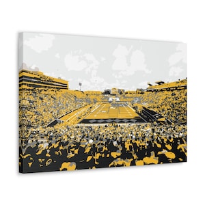 University of Missouri Faurot Field Football Stadium Canvas Abstract Art, Ready to Hang | Fan Gift | Dorm Décor | Home & Sports Décor