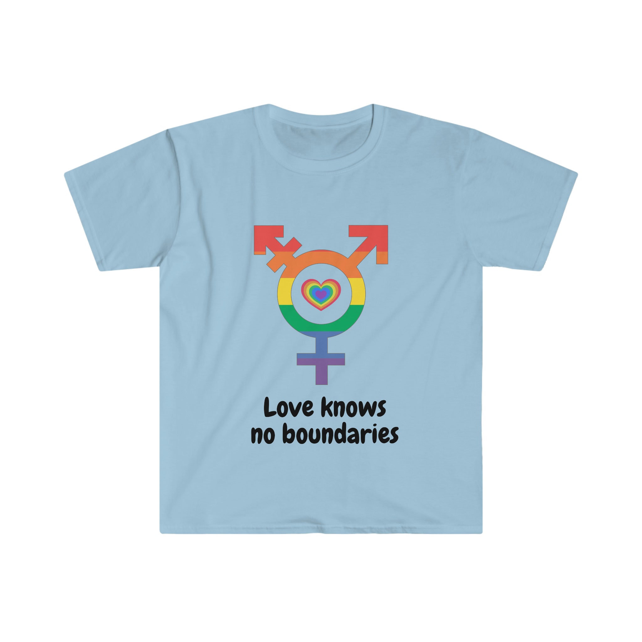 Love Knows No Boundaries T-shirt. Celebrate Diversity LGBTQ 