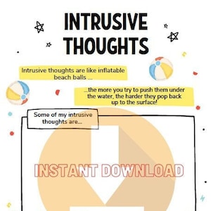 Intrusive Thoughts Worksheet for Kids
