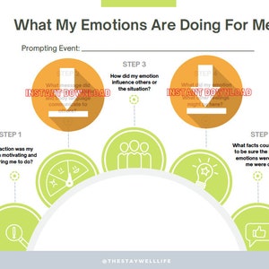 What My Emotions Are Doing For Me - INSTANT DOWNLOAD