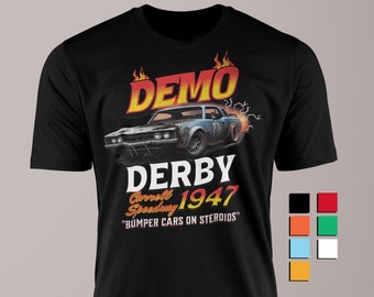 Chemise Derby de démonstration, derby de démonstration, derby de démolition, chemise de course de démonstration