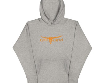 Cattle Cartel Hoodie, Logo Orange