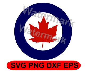 RCAF Roundel 1946-1965 svg png dxf eps