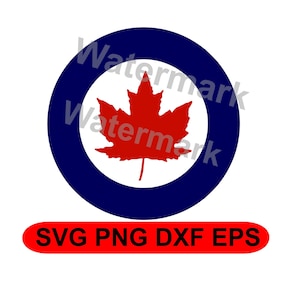 RCAF Roundel 1946-1965 svg png dxf eps