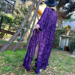 Unisex Sequin Tinsel Fringe Jacket Hooded Sequin Kimono Festival jacket Party Rave Outfit Iridescent Kimono Caftan Cardigan Burning Man Cape